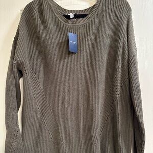 Lucky Brand army green sweater size XL- NWT!